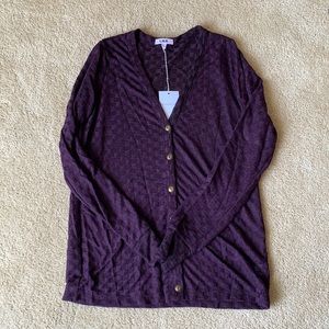 LNA checkered cardigan